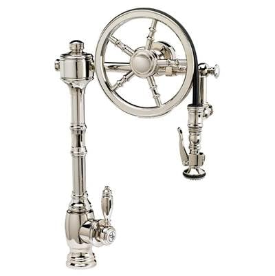 Waterstone 5100-SN Traditional The Wheel Pull Down Kitchen Faucet Satin Nickel