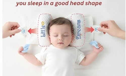Image of Adjustable Baby Bolster Pillow for Newborn (0-12 Months) | Head Position Support with Adjustable Distance