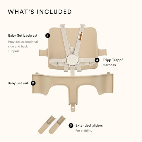 Image of Stokke Tripp Trapp Baby Set, Ages 6-36 Months, Serene Pink