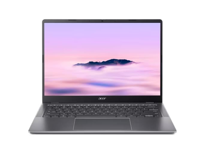 acer Chromebook Plus 514 CB514-6HT-368E – 14' WUXGA Touchscreen Laptop, AMD Ryzen 3 7320C, 8GB LPDDR5, 128GB UFS, Wi-Fi 6E, Backlit Keyboard, ChromeOS (Renewed)