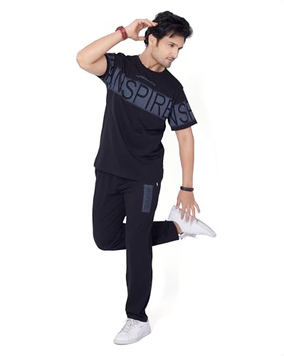 Image of WEET Cotton T-Shirt and Pyjama Set for Men,Night Wear for Men,Men's Pyjama Set 122