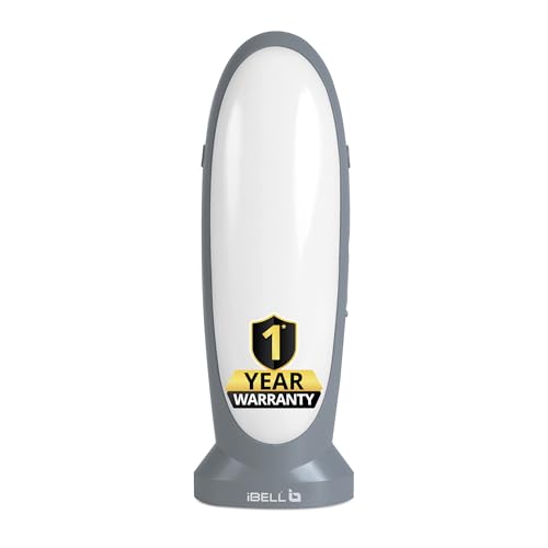 Image of IBELL EL8467SL Rechargeable Torch, Emergency Light, LED with 3 Light Modes, Type C Charging, Light Weight, Super Bright, Portable Flashlight (Grey)