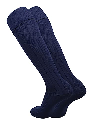Image of Soccer Socks With Fold Down Top - European Style for Adults - Men and Women