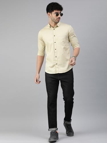 Image of Majestic Man Men Classic Slim Fit Pure Cotton Casual Shirt