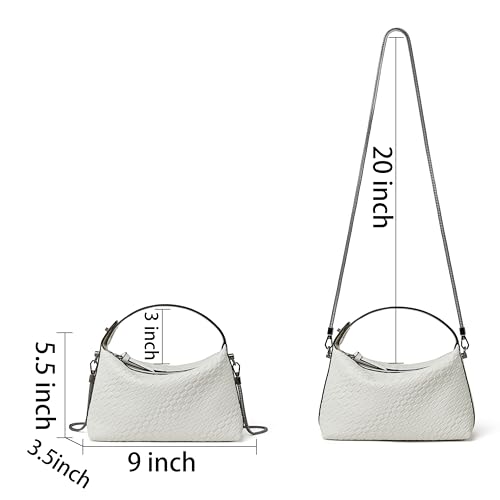 DORIS&JACKY Small Hand Tote Handbag For Women Designer Vegan Top Handle Crossbody Purse With Metal Chain Strap - Image 5