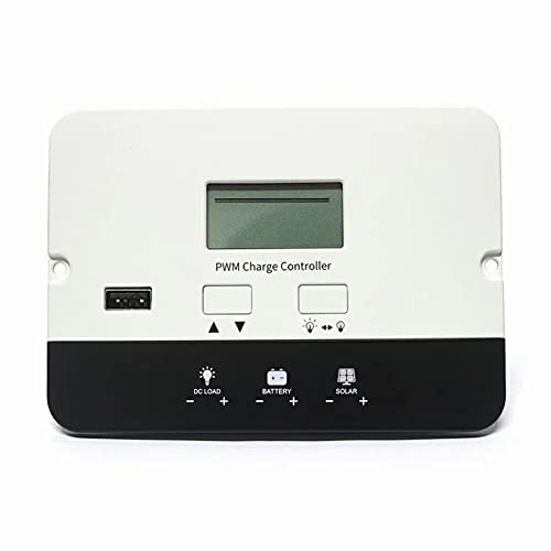 SolaMr 20A Regulador de Carga Solar 12V/24V Regulador Inteligente de Tensión con Identificación Automática y Pantalla LCD para Sistema Solar Doméstico - P2420C Cover