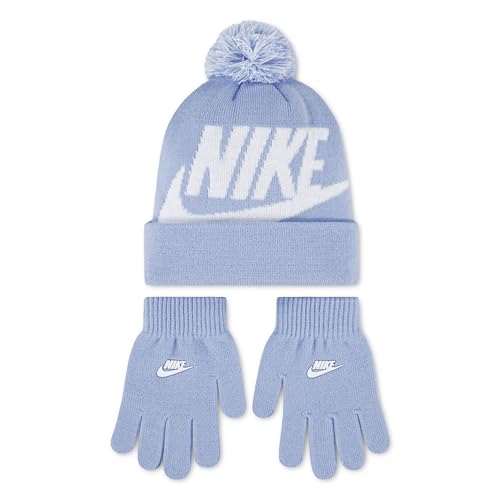 Image of Nike boys Sportswear Pom Beanie and Glove Set