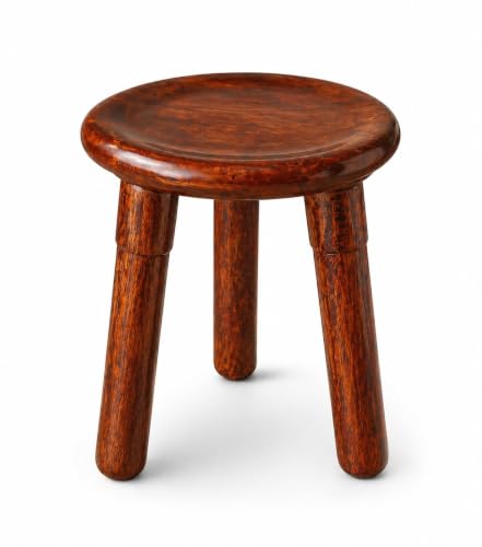 Image of Decor Corner Table Coffee Table Side Table, Round Solid Wood End Table Coffee Table Flower Stand Sofa Side for Living Room Balcony (Natural N)