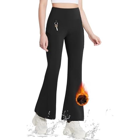 BALEAF Women's Winter Flare Leggings with Pockets Cover