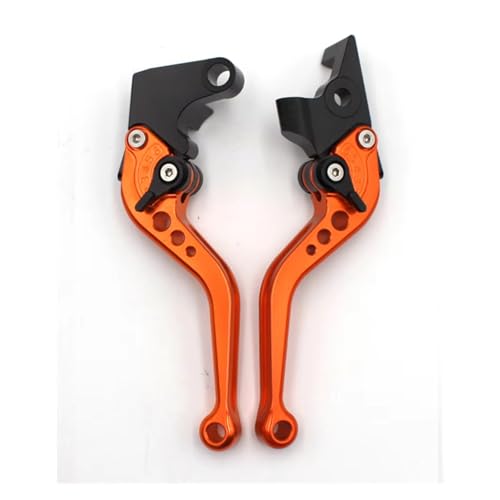Leviers frein d'embrayage courts moto orange pour YZF-R125 de 2008 à 2011