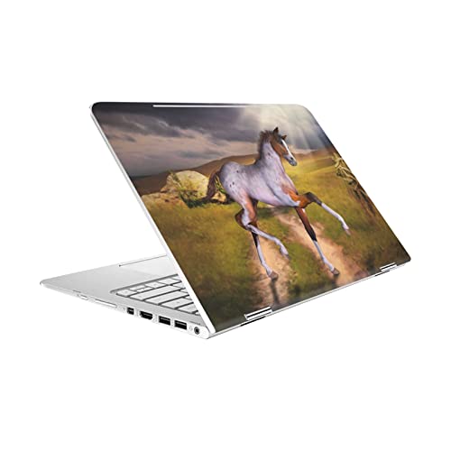 Autocollant HP Spectre Pro X360 G2 chevaux au bureau et en déplacement avec le skin Simone Gatterwe
