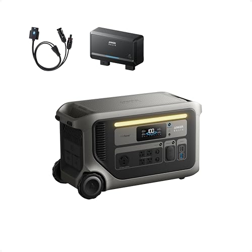 Image of Anker SOLIX F3000 Portable Power Station with Alternator Charger 3,072Wh, 6,000W Recharging, Solar Generators for Home Use, Works with Generator, For Power Outages, Camping, RVs, Emergencies