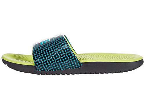 Nike Boy's Outdoor Slide Sandal, Black Aquamarine Cyber Black, 32 EU4