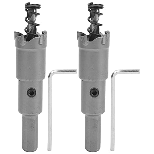 Hole Saw Cutter, 2Sets Hard Alloy Drill Bit Cutting Tool for Thick Metal, Stainless Steel, Iron Pipes and Hard Material (?22mm)