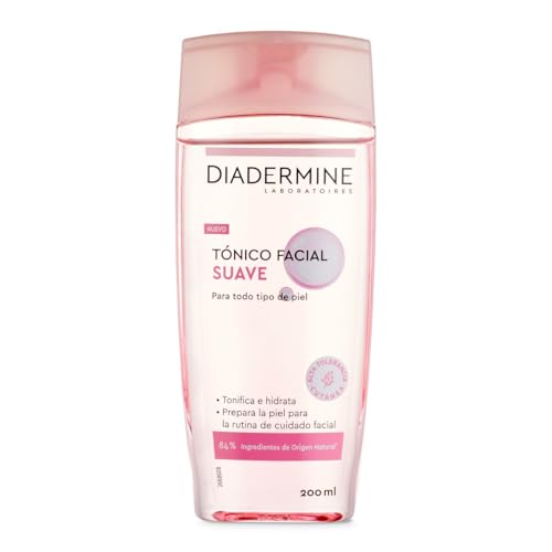Diadermine - Tónico facial suave, 200 ml, refresca, hidrata, suaviza, para todo tipo de piel