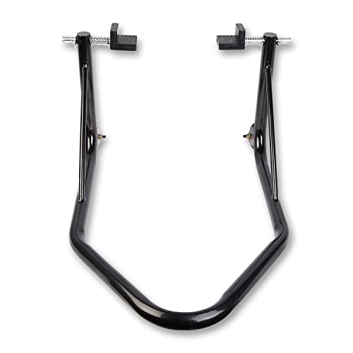 Image of Grandbiker Rear Universal Wheel Paddock Stand Extra Strong with Swing Arm Rest for Jawa Perak (Black)
