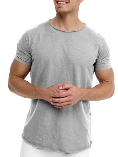 Indicode Herren Willbur Tee T-Shirt mit Rundhals-Ausschnitt | Herrenshirt...