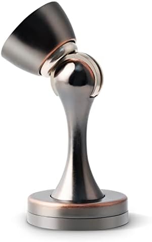Door Stoppers Magnetic Door Stops Oil Rubbed Bronze Stainless Magnet Door Stopper Heavy Duty Floor Wall Mount Doorstop Soft Catch Door Holder Wall Protector Magnetic Door Stop for Bottom of Door