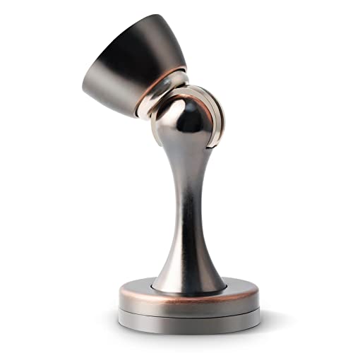 Door Stoppers Magnetic Door Stops Oil Rubbed Bronze Stainless Magnet Door Stopper Heavy Duty Floor Wall Mount Doorstop Soft Catch Door Holder Wall Protector Magnetic Door Stop For Bottom Of Door #TOP4