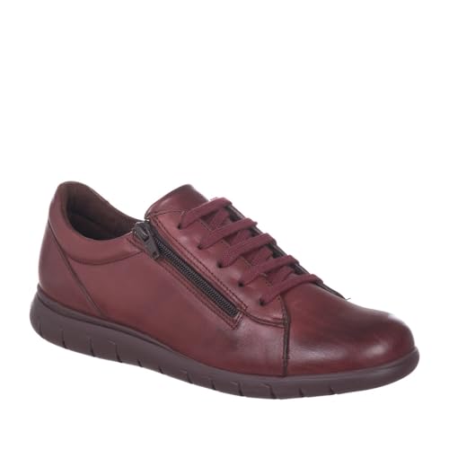 PITILLOS 20213 Zapato DE Piel con Cremallera Mujer Burdeos 41