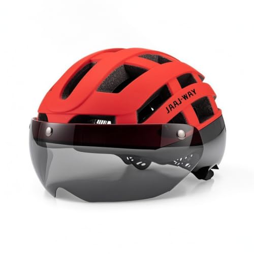 Casco con pantalla protectora y visera para ciclismo en ruta o urbano