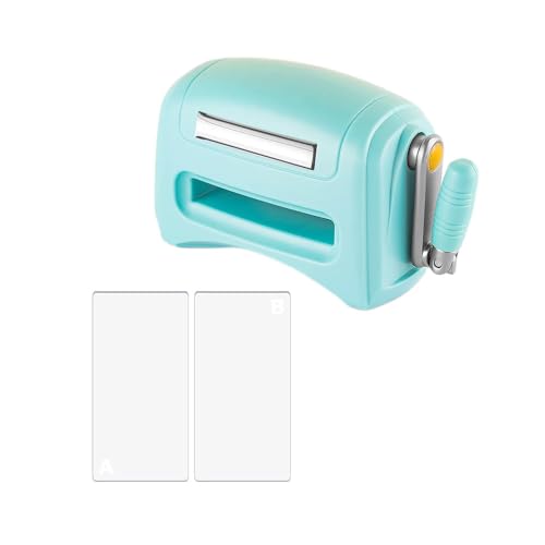 Die Cutting Machine, Mini Embossing Machine for DIY Paper Card Decorative Craft Scrapbooking (Light Blue)