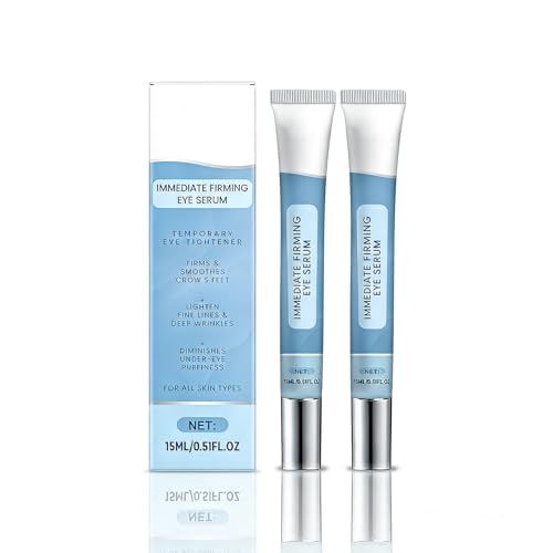 Instant Firming Eye Serum Plexiderm Rapid Reduction Eye Serum for Under Eye Bags Instant Eye Bag Remover Puffiness Anti-Aging Under Eye Cream for Bags Dark Circles Puffiness & Wrinkles