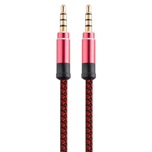 Cable estéreo 3.5mm a 3.5mm Nylon Trenzado 1.5m miniatura 1