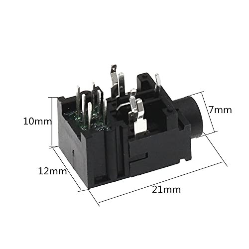 500PCS 3.5mm Female Audio Connector 11 Pin DIP Headphone Jack Socket PJ-317A