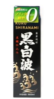 (黒白波)25度 1800ml×6パックセット(薩摩酒造)C7-6