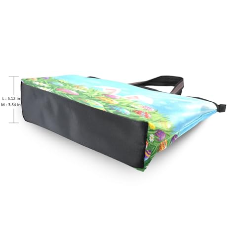 Image of Women Turtle Tote Bag Polyester Handbag Zippered Tote Bag Turtle Tote Purses,Summer Beach Tote Bag
