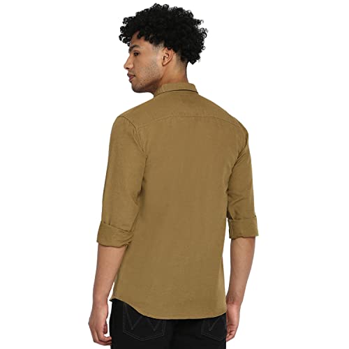 Image of Wrangler White Striped Regular Fit Shirt