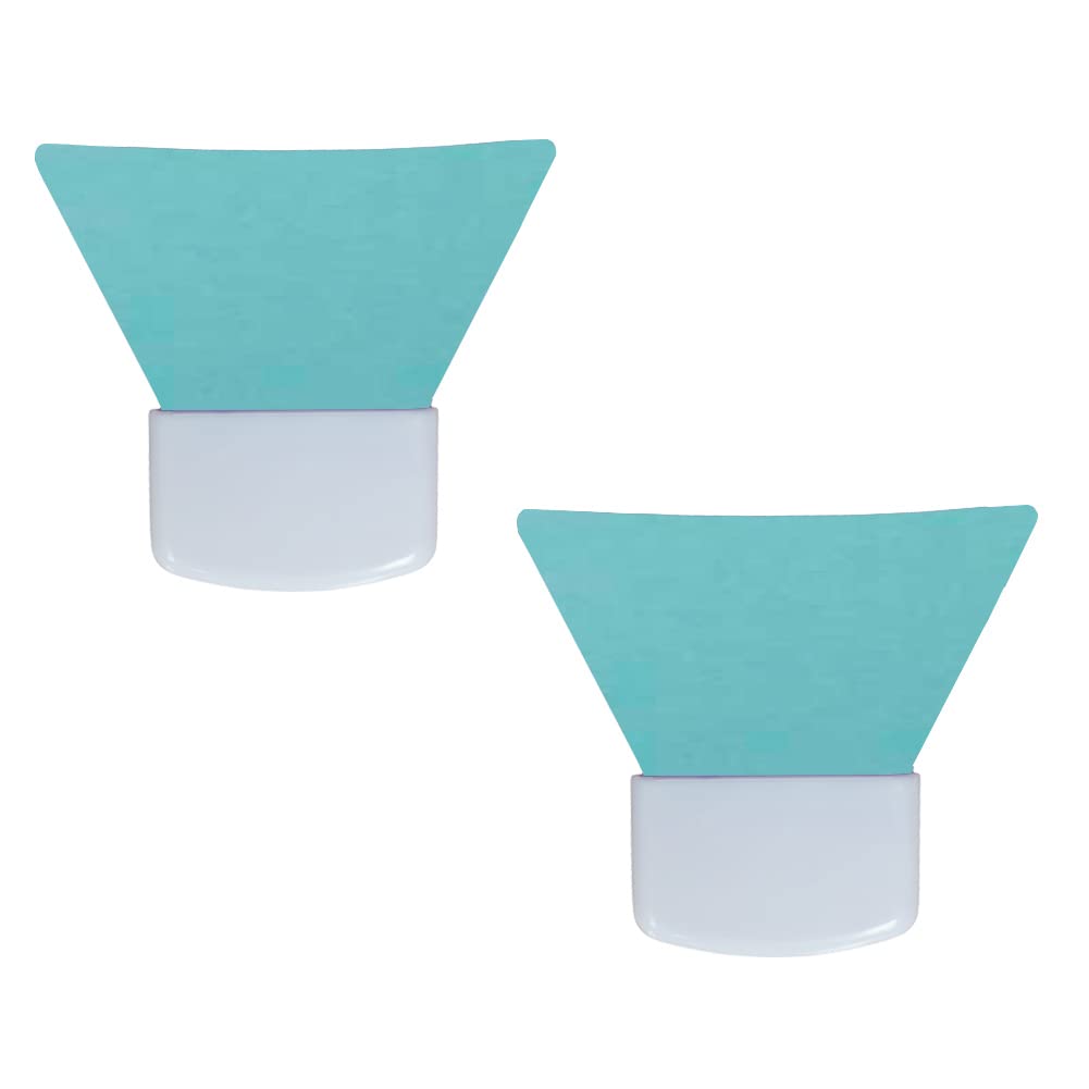 LORMAY Silicone Applicators for Spreading Sunscreen Cream, Body Lotion, Depilatory Paste and Body & Facial Scrub Scream, 2 Pcs Large Size Brushes (Mint Green)