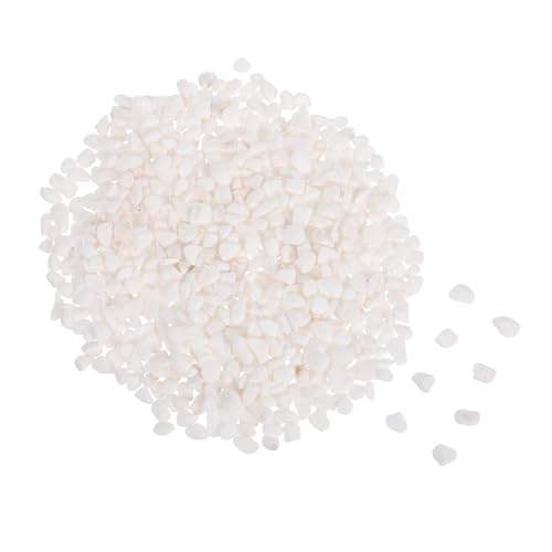 TOYANDONA Piedras Decorativas Blancas Naturales para y Macetas para Pecera y Guijarros Lisos para Jardín Interior