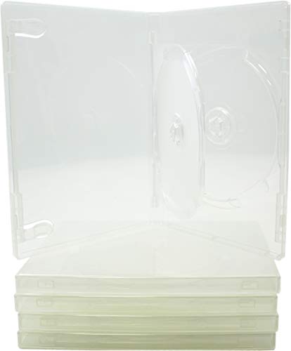 Square Deal Online - DV2R14CLWT - DVD Cases - 2 Disc - 14mm