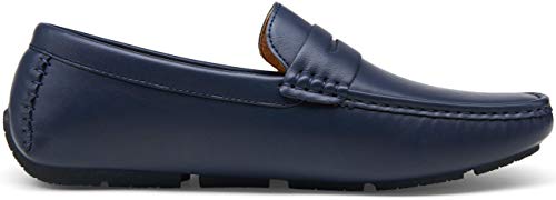 Image of Jousen Men's Penny Loafers Casual Driving Slip On Shoes | Rubber Outsole Soft Lightweight Moccasins Daily Business Wedding Office Travel Boat