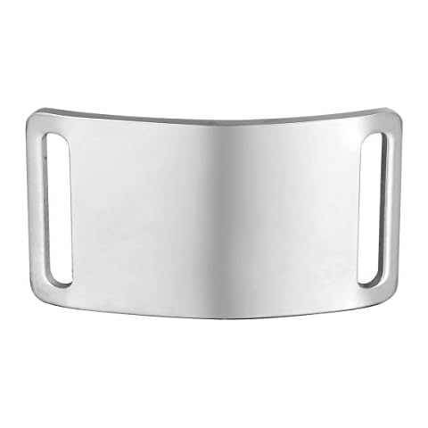 Valyria Personalised Engraving Stainless Steel Slide On Dog Tags ID Collar Name Plates, 45mmx25mm Cover