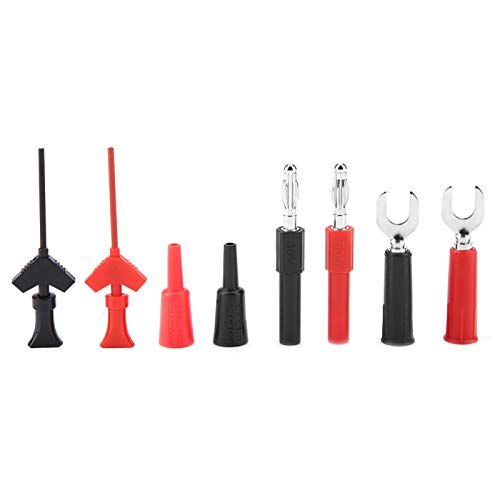 Image of Multimeter Test Leads Replaceable Probe Tips Kit with Alligator Clips for Car Diagnostics Circuit Testing