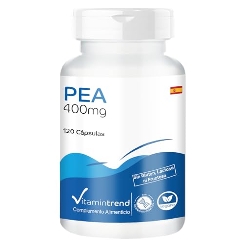 PEA 400mg - Palmitoiletanolamida - 120 cápsulas - dosis alta - vegano - suplementos de Alemania | Vitamintrend