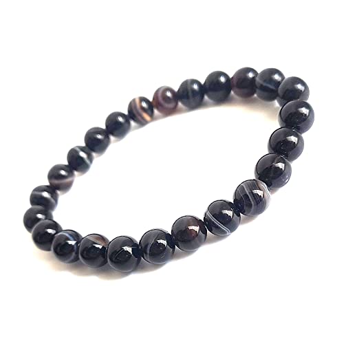 Image of HEALING AND SEMI-PRECIOUS CRYSTAL STONE BRACELET 8 MM ROUND FOR FENSHUI