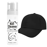 Schiuma detergente per cappelli, smacchiatore di sudore, soluzione per la cura dei , spray portatile per la pulizia dei cappelli, in poliestere, cotone, casco, odore di sporco, per bagno