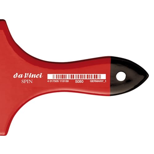 Image of da Vinci Watercolor Series 5080 CosmoTop Spin Paint Brush, Wash Synthetic with Red Handle, Size 80 (5080-80)