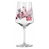 RITZENHOFF 6011003 Kieliszek do aperitifu 500 ml - zestaw 2 szt. - seria Sonet letni - 2 sztuki, motyw kakadu - Made in Germany, różowy, szary