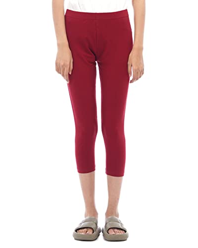 CARBON BASICSWomen's Cotton 3/4th Cropped Solid Skinny Capri Pant