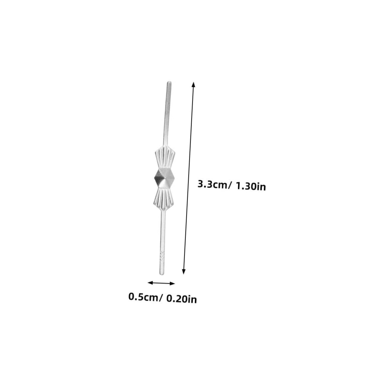 Cabilock Elegant Chrome Metal Butterfly Buckles 40mm Crystal Jewelry Connectors for Lighting Fixtures