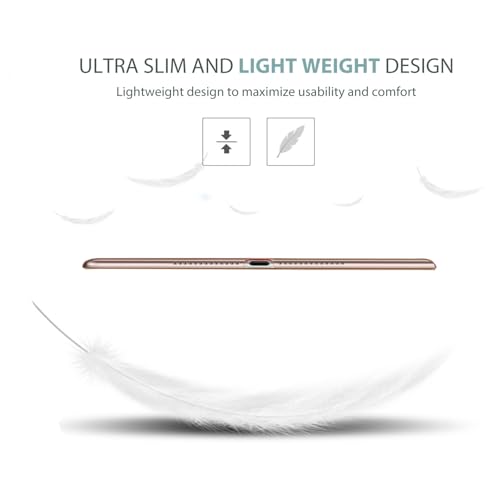 Image of ProCase Smart Case for iPad 9.7 Inch iPad 6th /5th Generation 2018 2017(Model: A1893 A1954 A1822 A1823), Ultra Slim Lightweight Stand Cover with Translucent Frosted Back -Rosegold