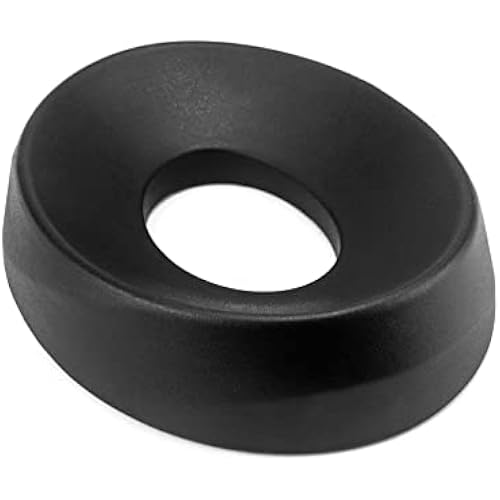 QWORK Motorcycle Helmet Stand, Helmet Service Pad, Helmet Support Donut Ring for Motorcycle Snowmobile Scooter Helmetsm, Black 1 Pack