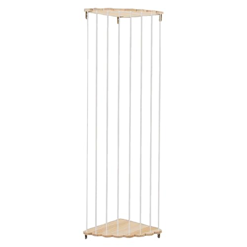 Stuffed Animal Organizer | Corner Storage Toy Net | Plush Organizer Stuffed Toy Storage, Adjustable Height Wooden Playroom Organization