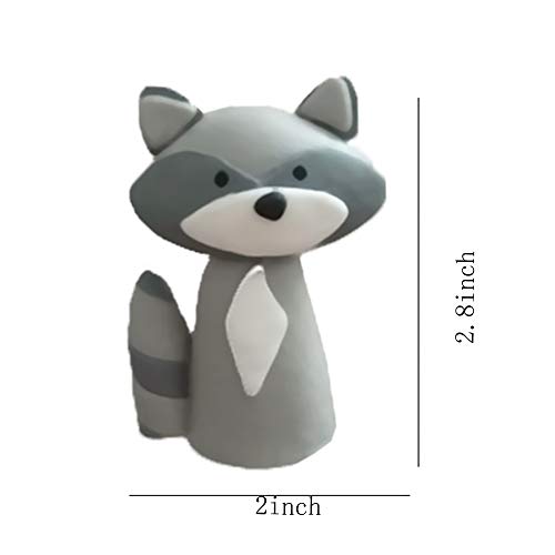 Woodland Fox Raccoon Cake Decoration Cake Topper For Baby Shower Birthday #TOP3