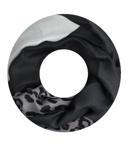 Majea Damen Loop Schal Schlauchschal Halstuch (880023) (grau 10)